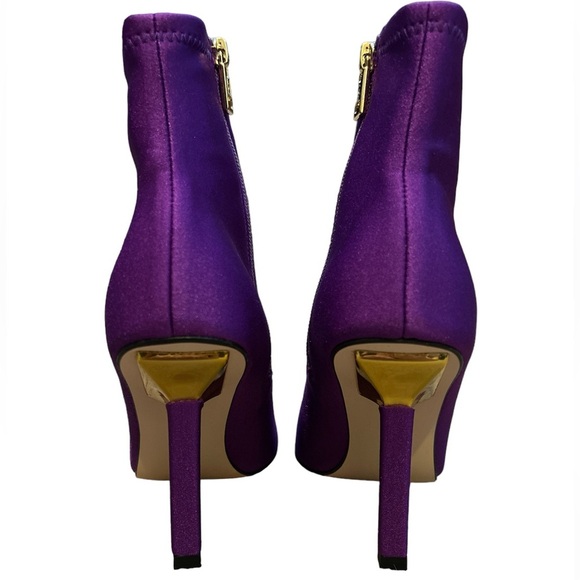 Good American Neoprene Ankle Boots Size 4 Purple NWOB - Picture 4 of 6